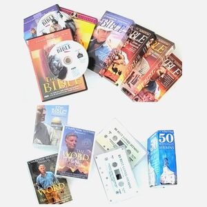 Bundle The Living Bible, DVDs, VHS, and Cassettes